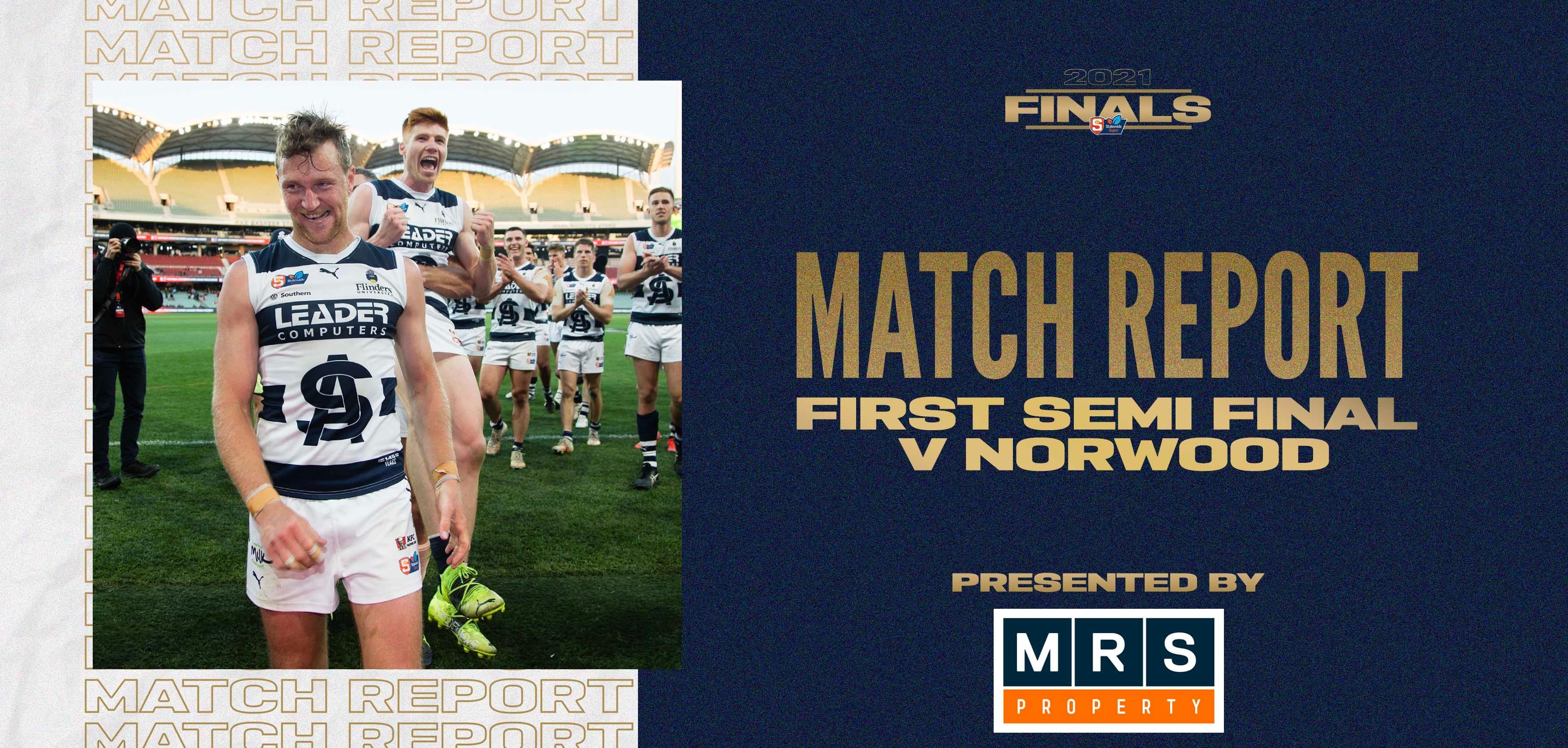 MRS Property Match Report First Semi Final: vs Norwood MRS Property Match Report First Semi Final: vs Norwood